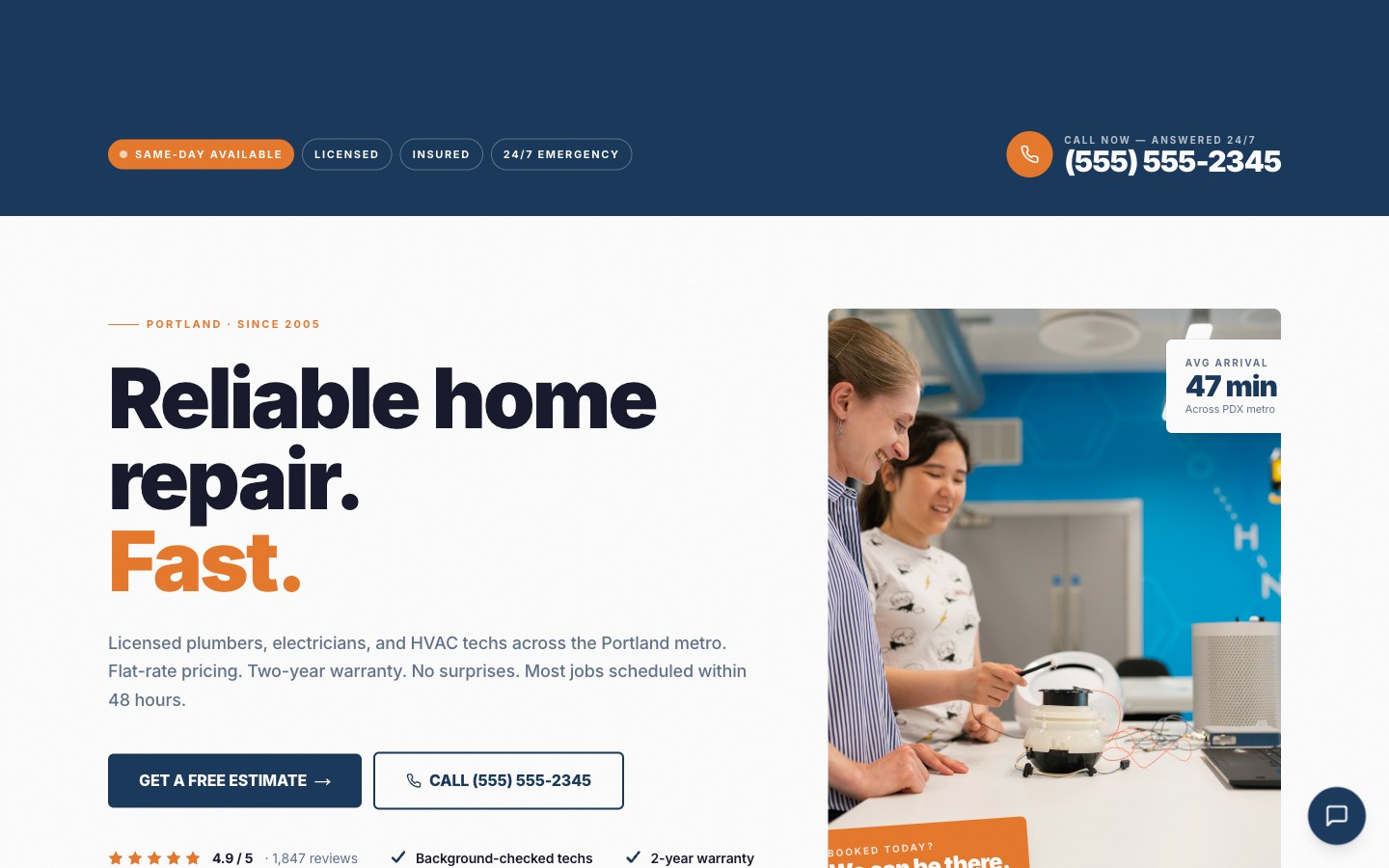 Crestwood Home Services desktop 1